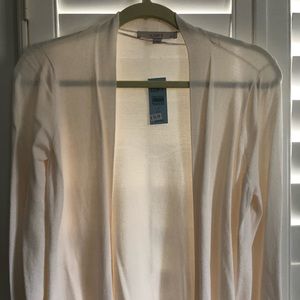 NWT Loft cream cardigan size SP